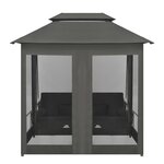 vidaXL Balancelle convertible à auvent Anthracite 220x160x240 cm Acier