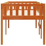 vidaXL Lit pour enfants sans matelas cire marron 90x200 cm pin massif