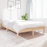 vidaXL Cadre de lit 140x200 cm bois de pin massif