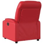 vidaXL Fauteuil inclinable Rouge Similicuir