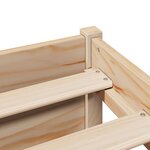 vidaXL Lit bibliothèque sans matelas 160x200 cm bois massif de pin