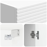 vidaXL Armoire Murale Blanc brillant 33 x 34 5 x 90 cm