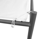 vidaXL Belvédère de jardin 400x400x260 cm Blanc 180 g/m²