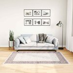 vidaXL Tapis lavable antidérapant 120x180 cm beige clair