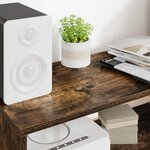 vidaXL Meuble TV Chêne fumé 80 x 30 x 40 cm Bois d'ingénierie