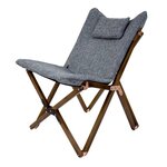 Bo-Camp Chaise de détente Bloomsbury S Gris