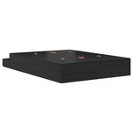 vidaXL Cadre de lit avec rangement Chêne noir 236 5 x 160 x 31 5 cm