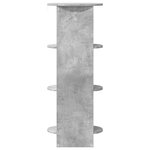 vidaXL Meuble d'appoint Gris Béton 40 x 40 x 100 cm Bois d’ingénierie