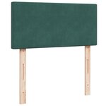 vidaXL Sommier à lattes de lit avec matelas Vert foncé 90x200 cm