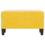 vidaXL Banc Jaune 70x35x41 cm Velours