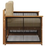 vidaXL Sofa de milieu extérieur Naturel