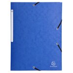 Chemises À Élastiques Carte Lustrée 3 Rabats Monobloc - Couleurs Assorties - Exacompta