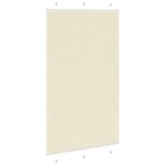 vidaXL Store plissé crème 115x200cm largeur du tissu 114 4cm polyester