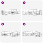 vidaXL Ensemble de canapés d'extérieur 11 pc Naturel et gris clair