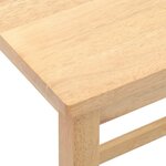 vidaXL Chaises de bar lot de 2 bois massif d'hévéa