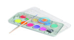 Gouache aquarelle en pastille pour enfant 12 coul. Métallique et fluo