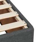 vidaXL Cadre de lit Gris foncé 100 x 200 cm Tissu