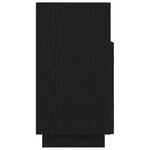 vidaXL Table de chevet avec 2 tiroirs noir 36x36x68 cm