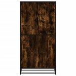 vidaXL Buffet haut chêne fumé 68x35x139 cm bois d'ingénierie