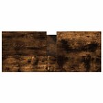 vidaXL Armoire salle de bain chêne fumé 80x33x60cm bois d'ingénierie