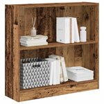 vidaXL Bibliothèque vieux bois 80x24x76 cm bois d'ingénierie