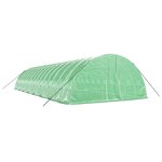 vidaXL Serre avec cadre en acier vert 96 m² 16x6x2 85 m