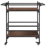 vidaXL Chariot de cuisine chêne marron 82x40x78 5 cm bois d'ingénierie