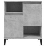vidaXL Buffets 2 Pièces gris béton 60x35x70 cm bois d'ingénierie