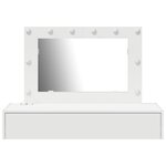 vidaXL Table de Maquillage Murale avec Lumières LED Blanches