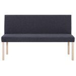 Banc banquette 139 5 cm gris foncé polyester 02_0010894
