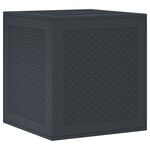 vidaXL Boîte de rangement Anthracite 55 x 53 x 57 cm Polypropylène