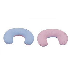 Coussin appui-tête bleu à carreaux rose à carreaux