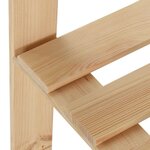 vidaXL Étagère d'angle de rangement 5 niveaux 82 5x82 5x170 cm Pin