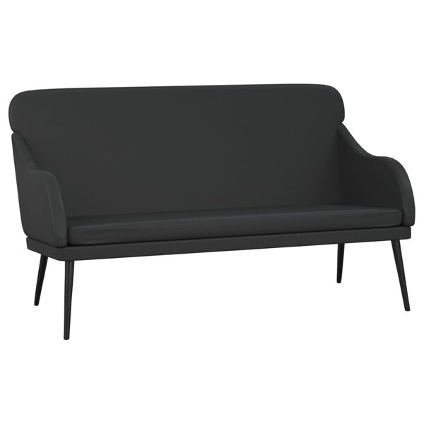 Banc banquette 110 x 76 x 80 cm synthétique noir 02_0010637