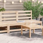 vidaXL Canapés de jardin sans accoudoirs 2 Pièces blanc bois pin massif