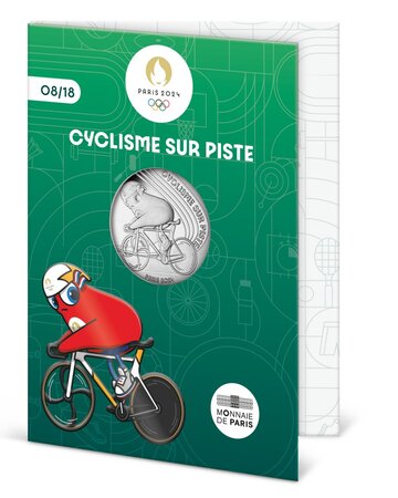 Monnaie de 10€ en argent - Mascotte - Jeux Olympiques 2024 Cyclisme sur  piste - Millésime 2023 - La Poste