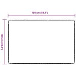 vidaXL Tapis Couloir Gris clair 100 x 150 cm 100 Polypropylène