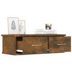 vidaXL Armoire murale Chêne fumé 60x26x18 5 cm Bois d'ingénierie