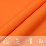 vidaXL Voile de parasol tissu oxford triangulaire 4x4x4 m orange