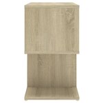 vidaXL Table de chevet chêne sonoma 50x30x51 5 cm bois d'ingénierie