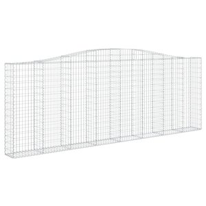 vidaXL Panier de gabions arqué 400x30x140/160 cm Fer galvanisé