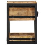 vidaXL Table de nuit 40x40x40 cm en bois de manguier massif