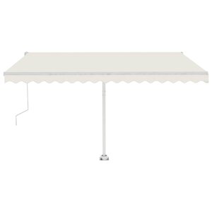 vidaXL Auvent automatique sur pied 400x350 cm Crème