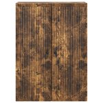 vidaXL Armoire Murale Chêne fumé 66 x 34 5 x 90 cm Bois d'ingénierie