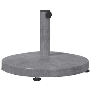 vidaXL Base de parasol extérieur Réglable Aspect bois gris foncé