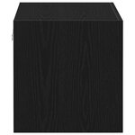 vidaXL Armoire murale chêne noir 80x39x40 cm bois d'ingénierie