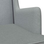 vidaXL Chaise à bascule Gris clair 62 x 80 x 85 cm tissu