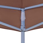 vidaXL Toit de tente de réception 6x3 m Marron 270 g/m²