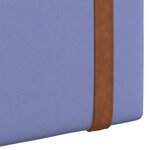 vidaXL Tête de lit suspendue Bleu denim PU antique