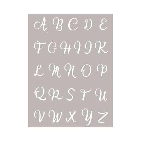 Silkscreen ecran de sérigraphie - lettres de l'alphabet
